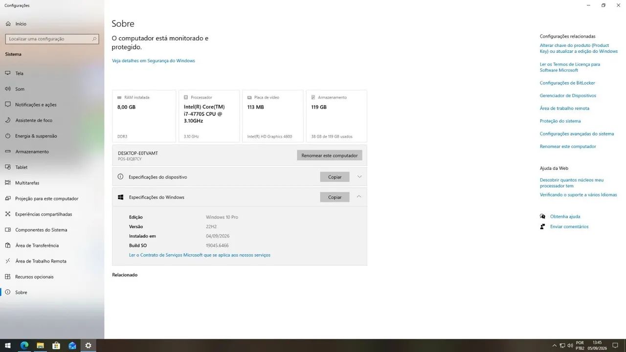 Computador I7 4770 8gb ram e ssd de 128GB - Foto 5