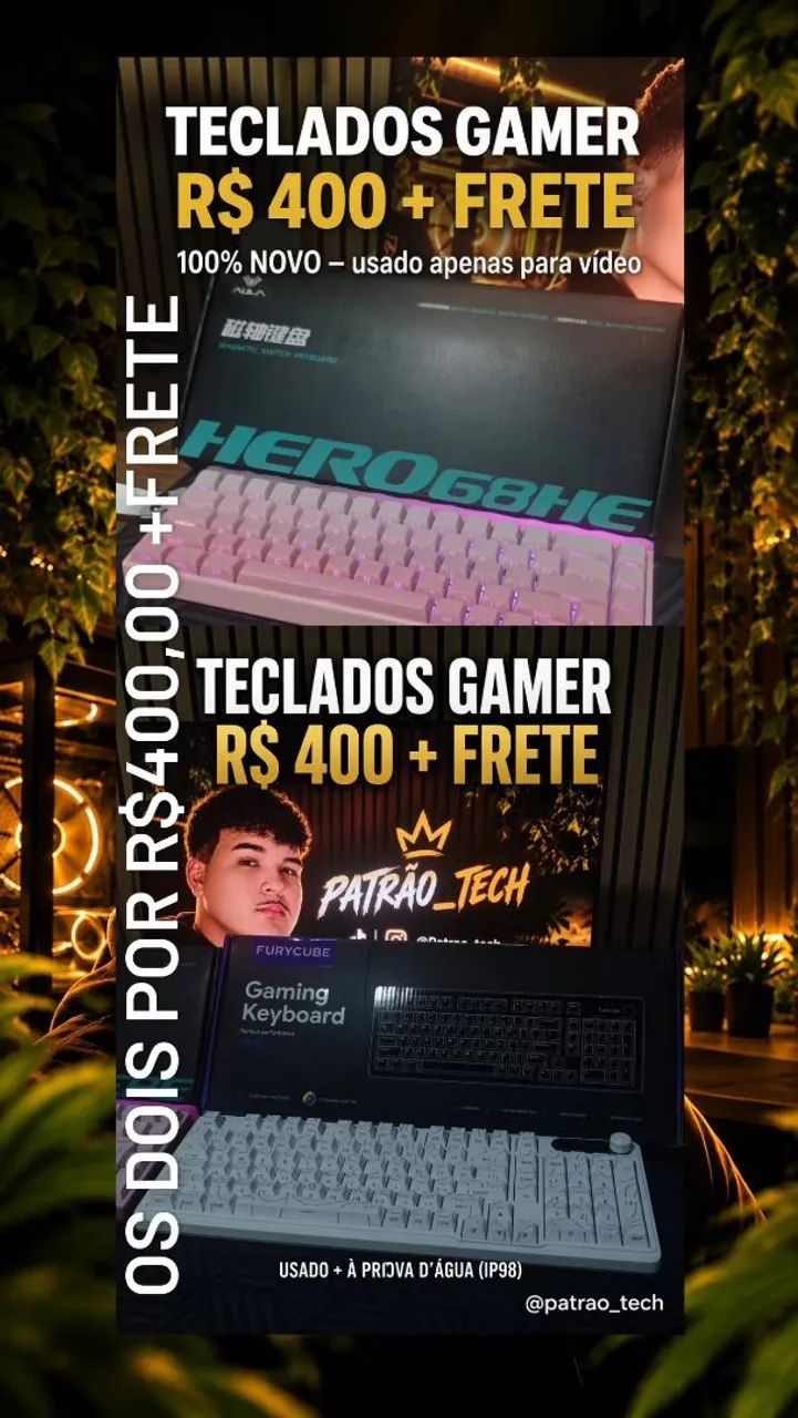 2 Teclados gamer 