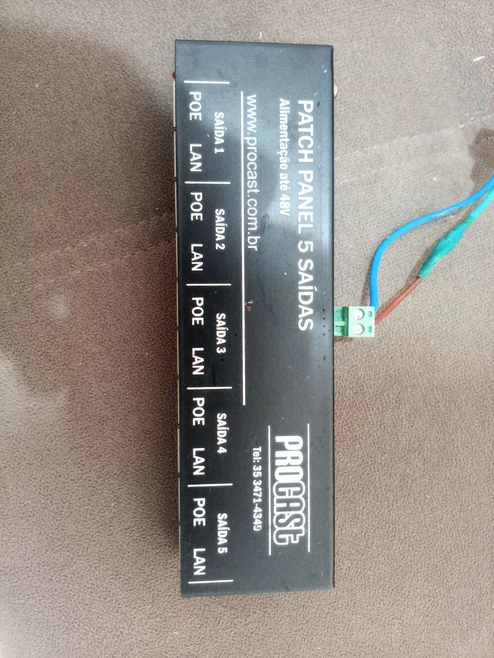 Patch Panel PoE Passivo de 5 Portas (Saídas) - Foto 4