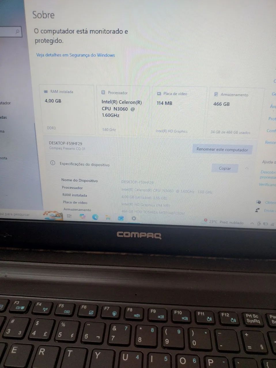 NOTBOOK COMPAQ - Foto 3
