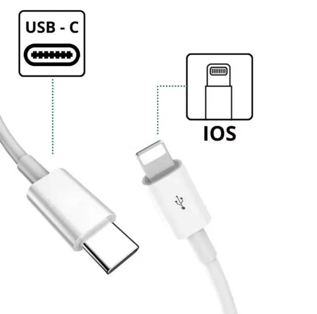 Cabo de iPhone Turbo Lightning USB-c 1m - Foto 2