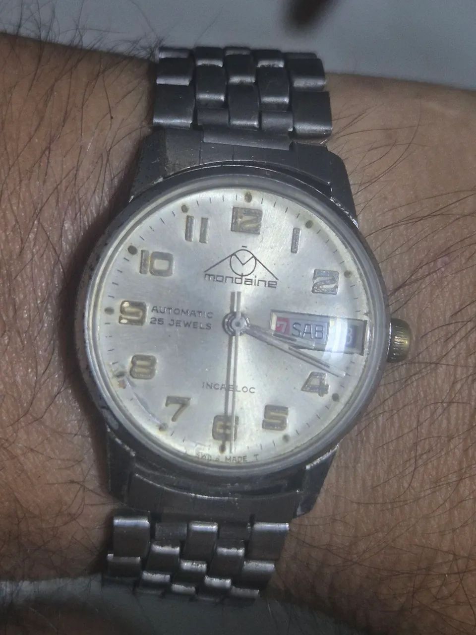 Relógio MONDAINE AUTOMÁTICO INCABLOC  -  ÓTIMO ESTADO - Foto 3