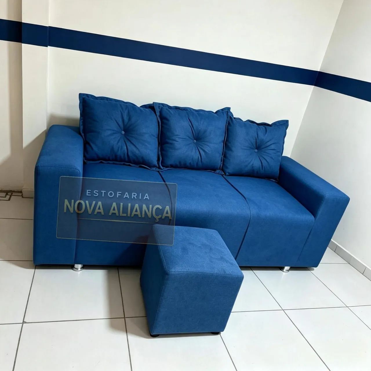 Sofá pronta entrega 3 lugares entrega grátis em toda Manaus 