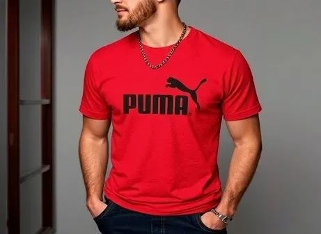 Camiseta Puma Logo Masculina em algodão