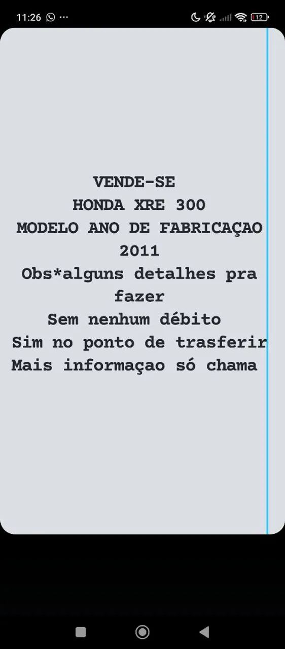 Vendo XRE 300 DOURADA  - Foto 2