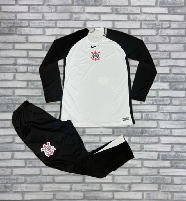Conjunto agasalho Corinthians treino