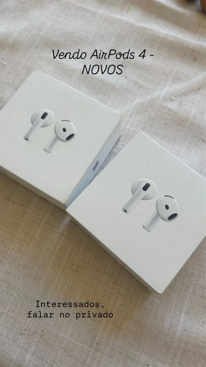 Vendo AirPods 4 - NOVOS - Acessórios de Celular - Boa Viagem