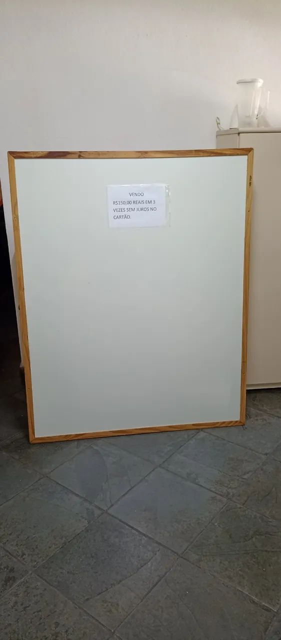Quadro branco R$ 150,00 reais em 3 vezes sem juros!