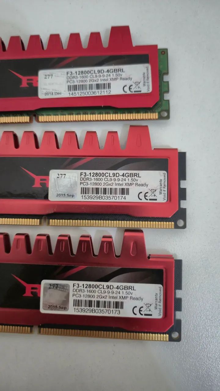 Memória RAM gskill ripjaws 12GB - Foto 3