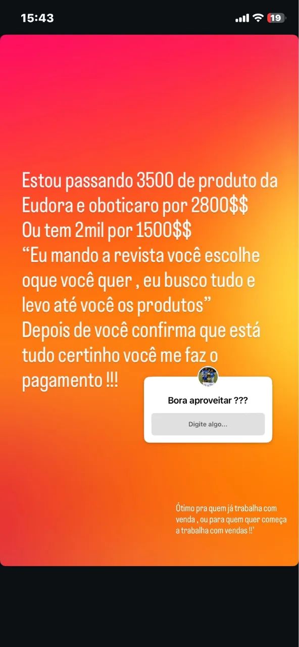 Perfume oboticario e Eudora