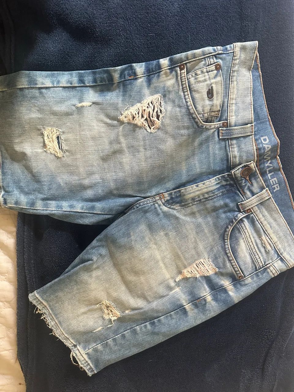 Bermuda jeans da mulher