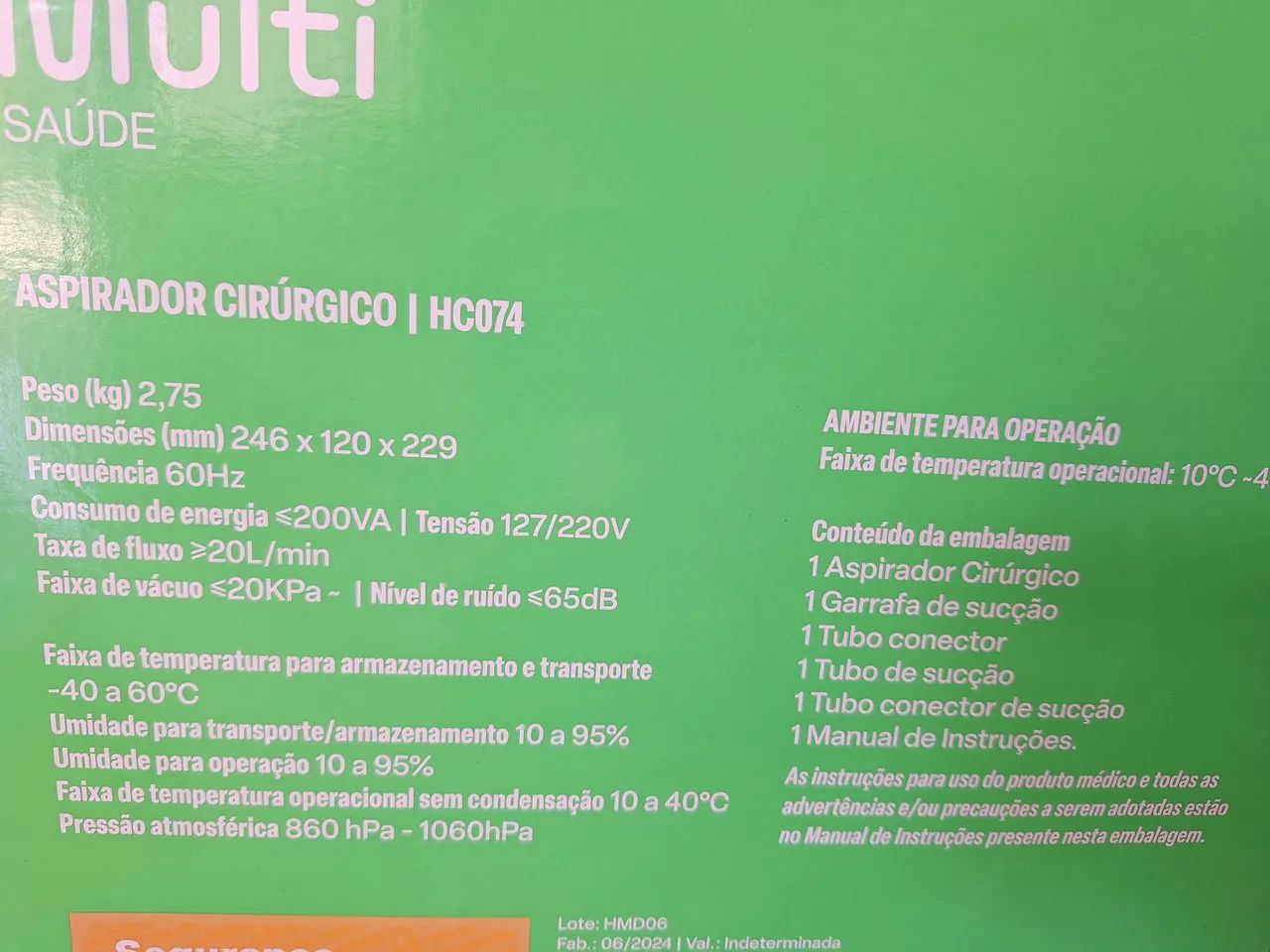ASPIRADOR CIRÚRGICO NA PROMOÇÃO E GARANTIA $339 - Foto 4