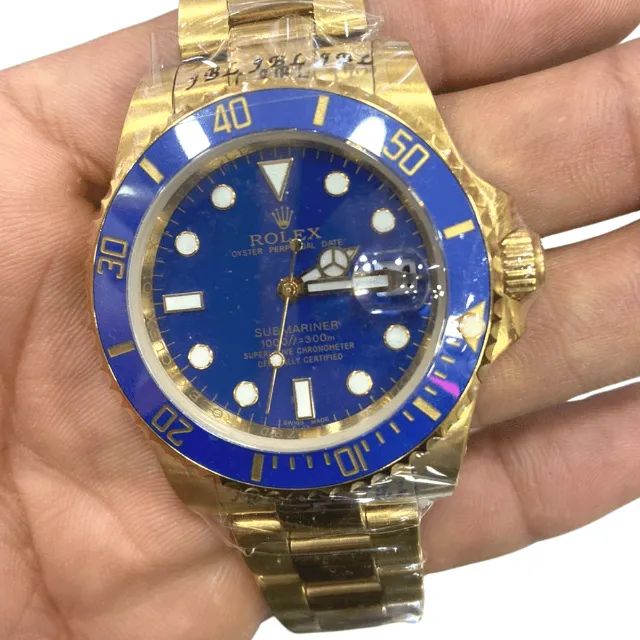 Rolex Submariner Date Dourado E Azul Automático Premium C Garantia - Foto 2