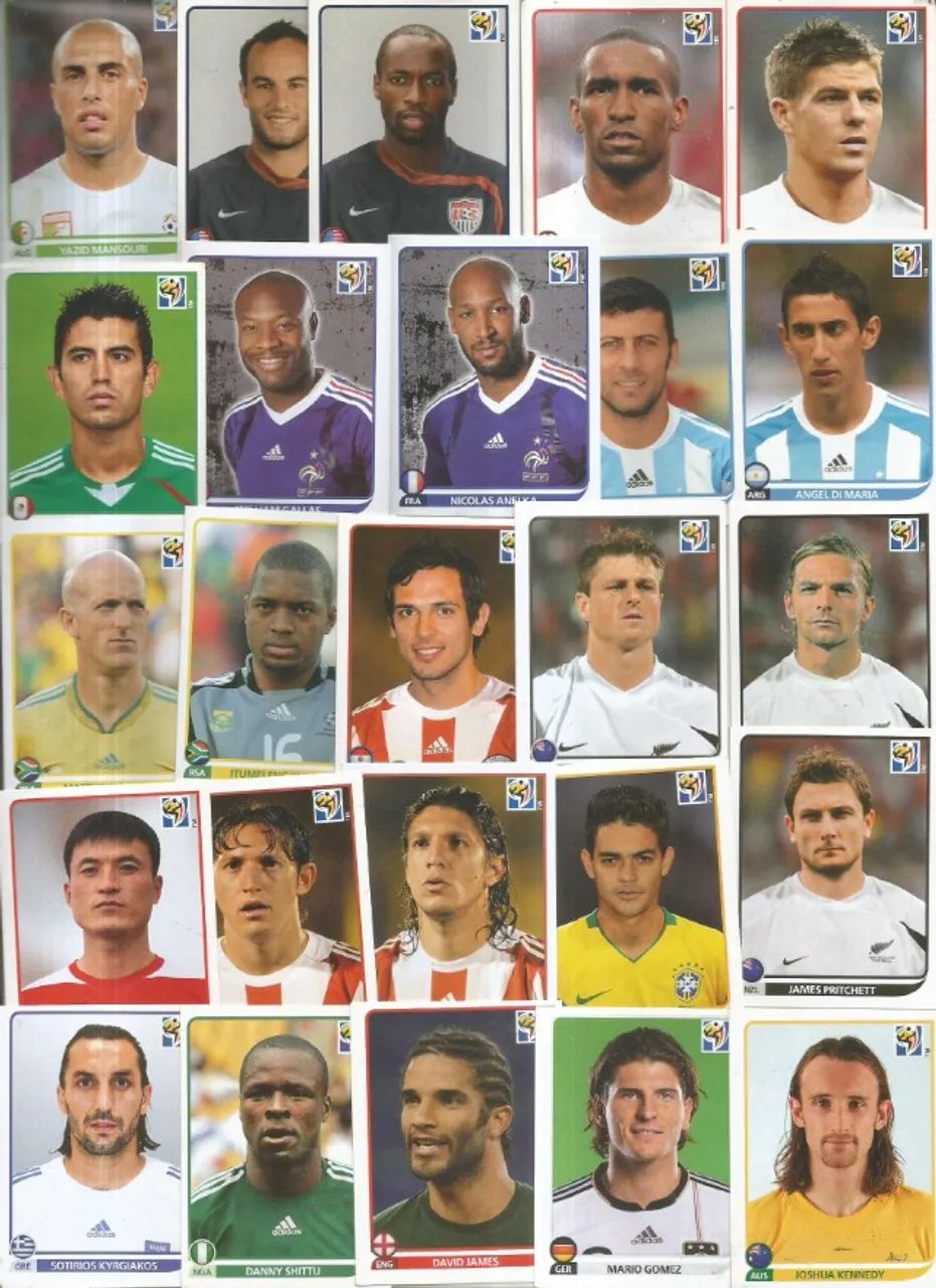copa 2010 figurinhas selecionadas - 120.00