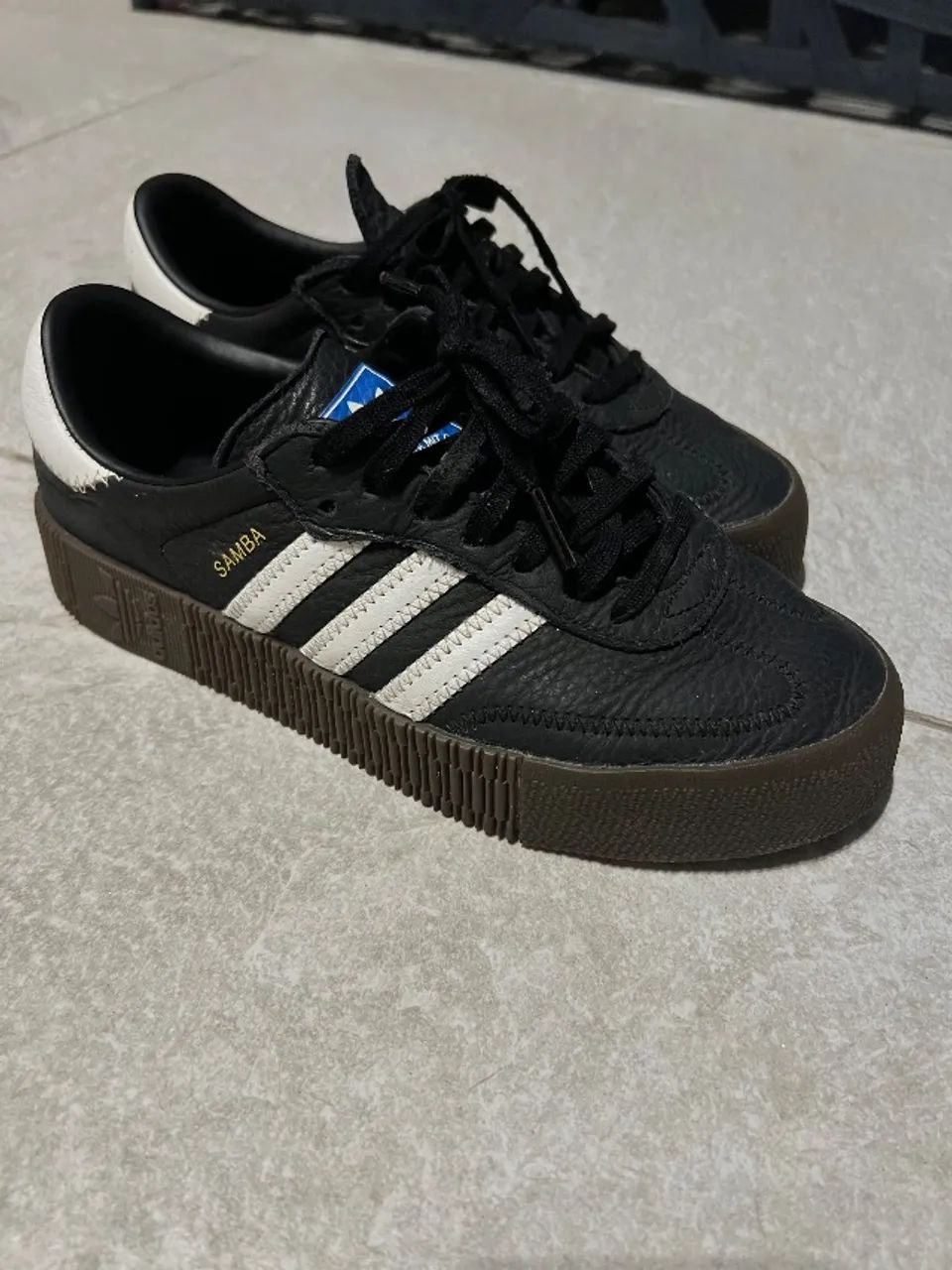 Adidas Samba Original Preto e Branco  - Foto 3