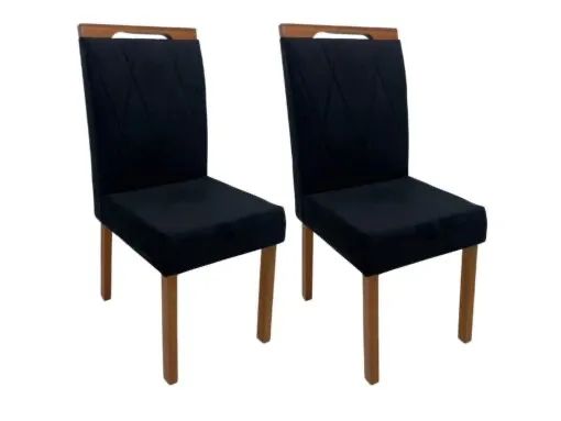 Conjunto Cadeira Ivan 2 Unidades Madeira Maciça l14 S