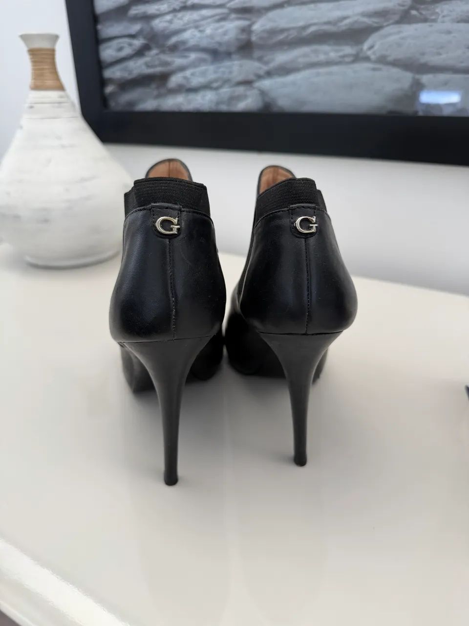 Bota Guess Original - Couro Preto - Excelente Estado