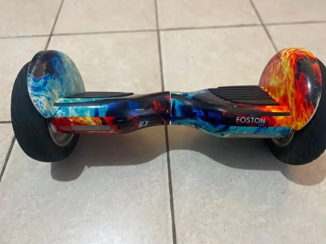 Hoverboard Original 10 Polegadas Fogo Gelo Skate Elétrico - Foto 3
