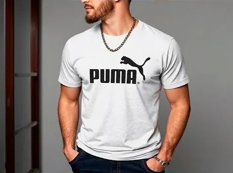 Camiseta Puma Logo Masculina em algodão - Foto 3