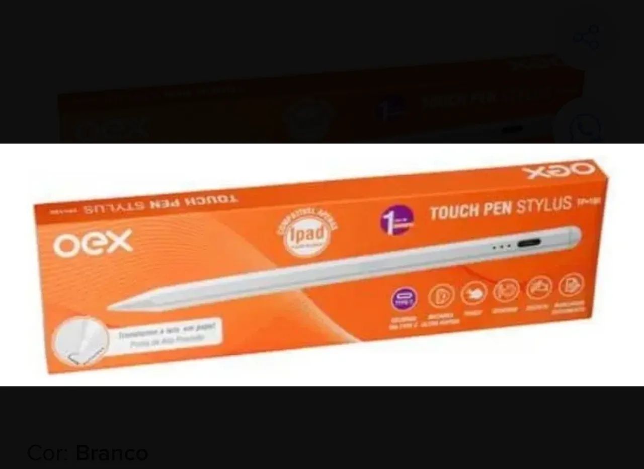 Caneta Pen Touch Oex Stylus Branco - Foto 2
