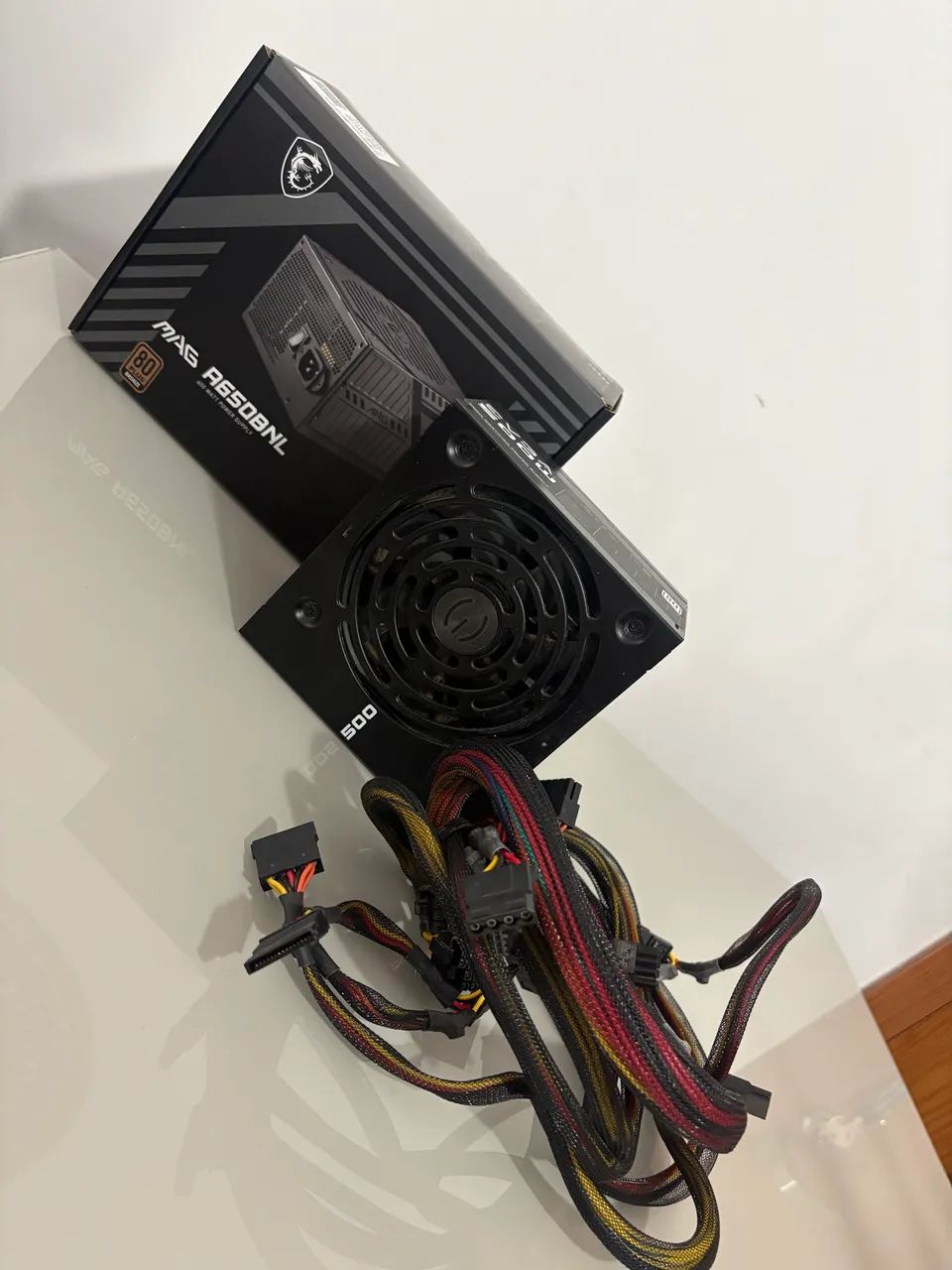 FONTE EVGA 500W 80 PLUS À VENDA! - Foto 2