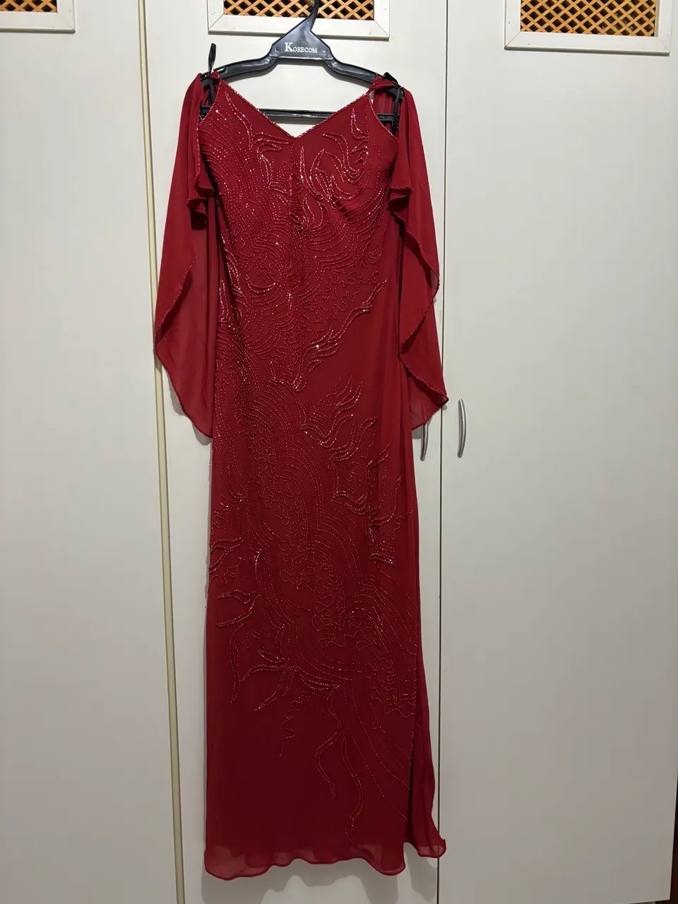 Vestido vermelho slim 