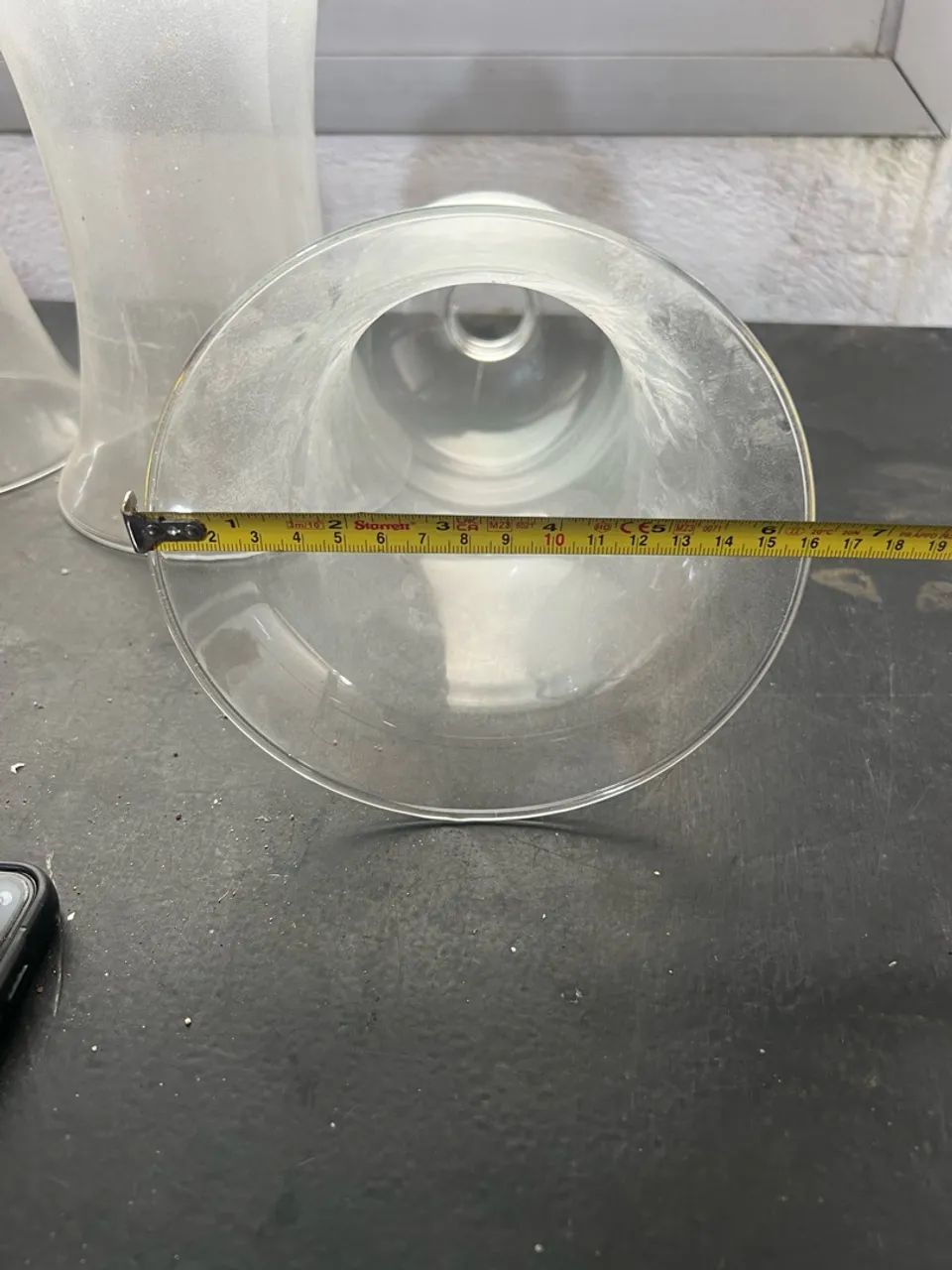 Abajur de vidro transparente - Foto 3