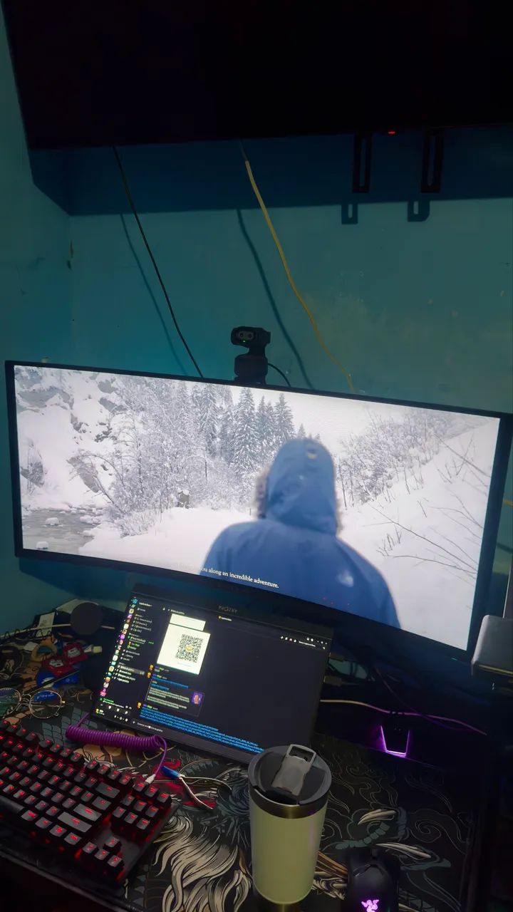 Monitor Gamer Curvo Alienware Qd-oled De 34" Aw3423dwf - Foto 5