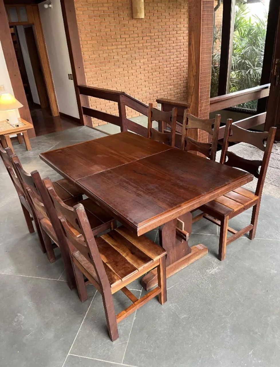 Mesa de Jantar Extensível - 4-6-8 lugares - Imbuia