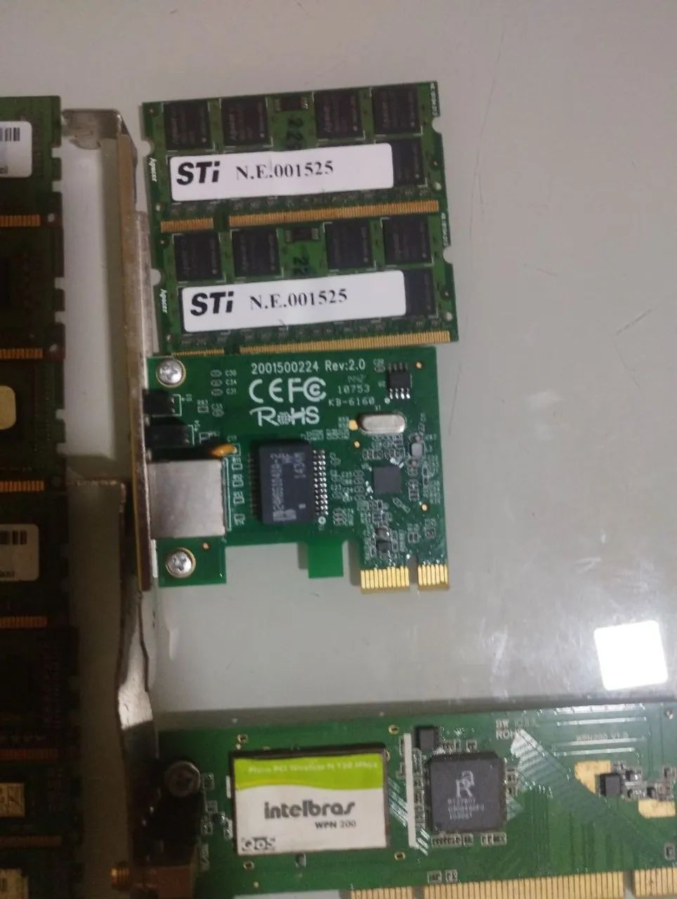 Memórias rams e placas de redes - Foto 2