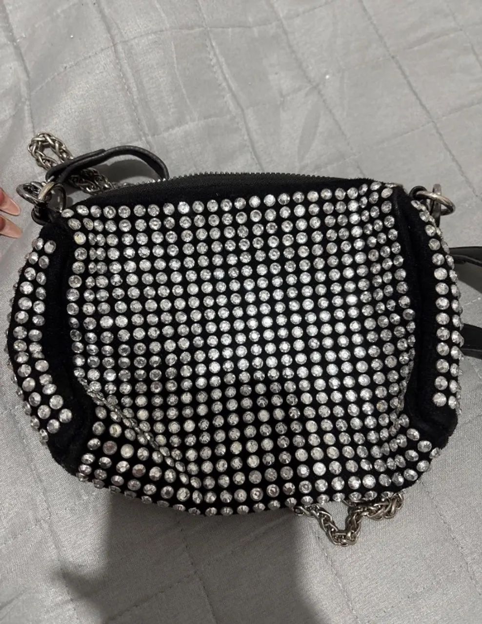 Bolsa de brilho preta 
