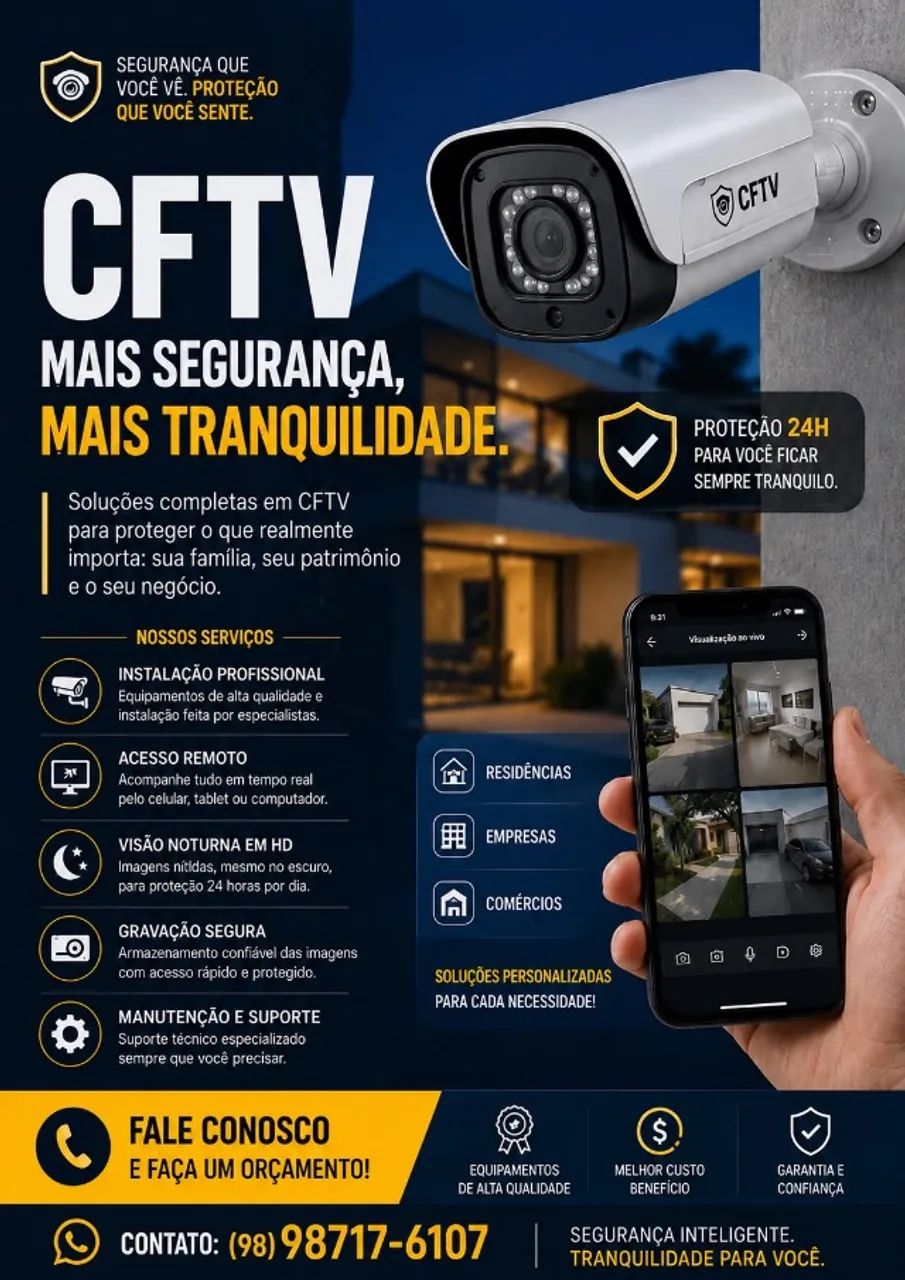 CÂMERAS DE SEGURANÇA E AUTOMAÇÃO