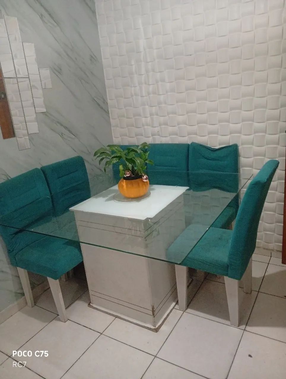 Mesa vidro 1.20x1.20