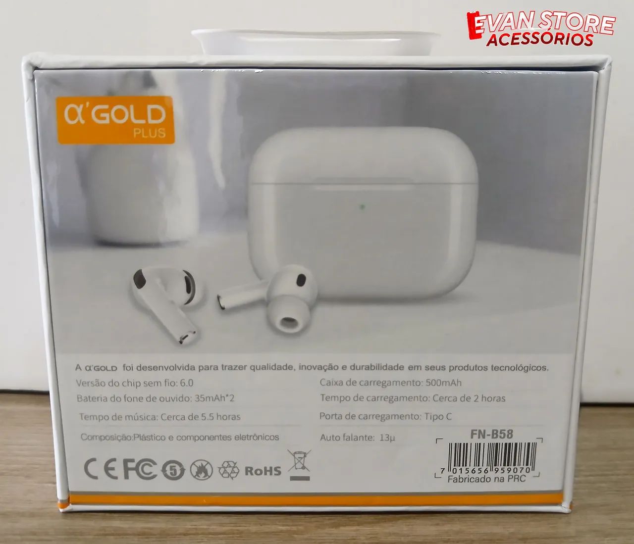 Fone de Ouvido Bluetooth Alfagold FN-b58 - Foto 3