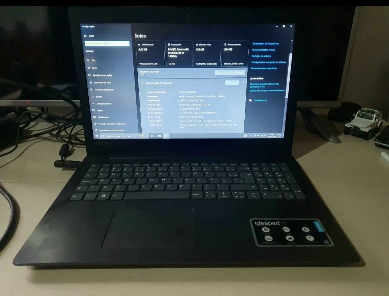 Notebook ideapad 15" Troco