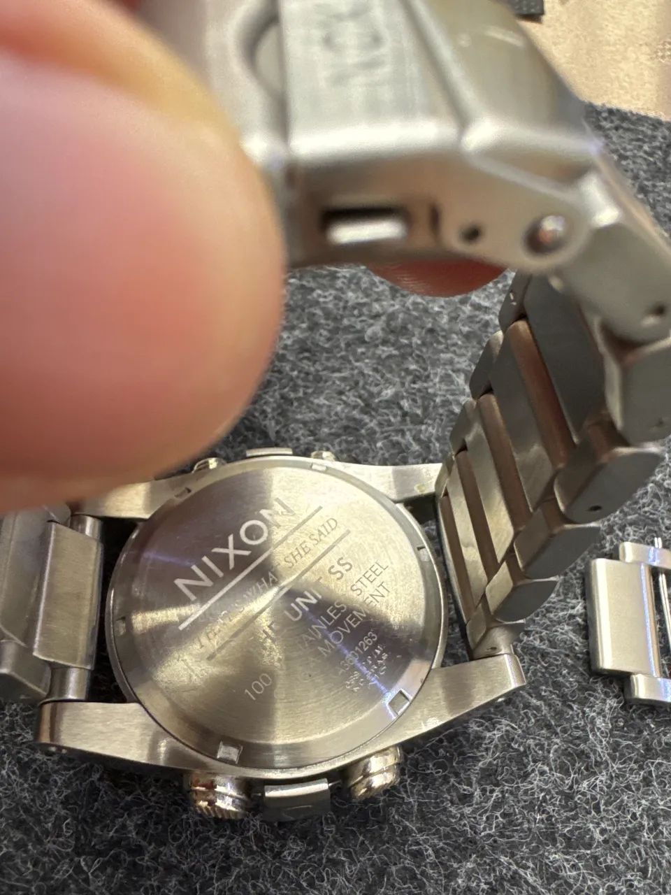 Relógio Nixon Unit SS Silver - Aço Inoxidável (Digital Premium / Impecável)  - Foto 3