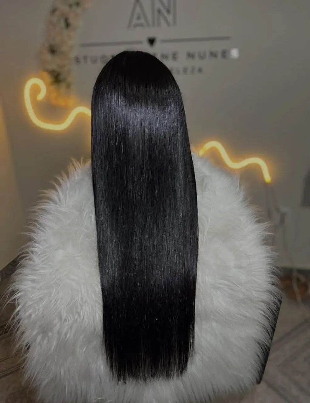 3 telas de mega hair humano 55 cm - Foto 2