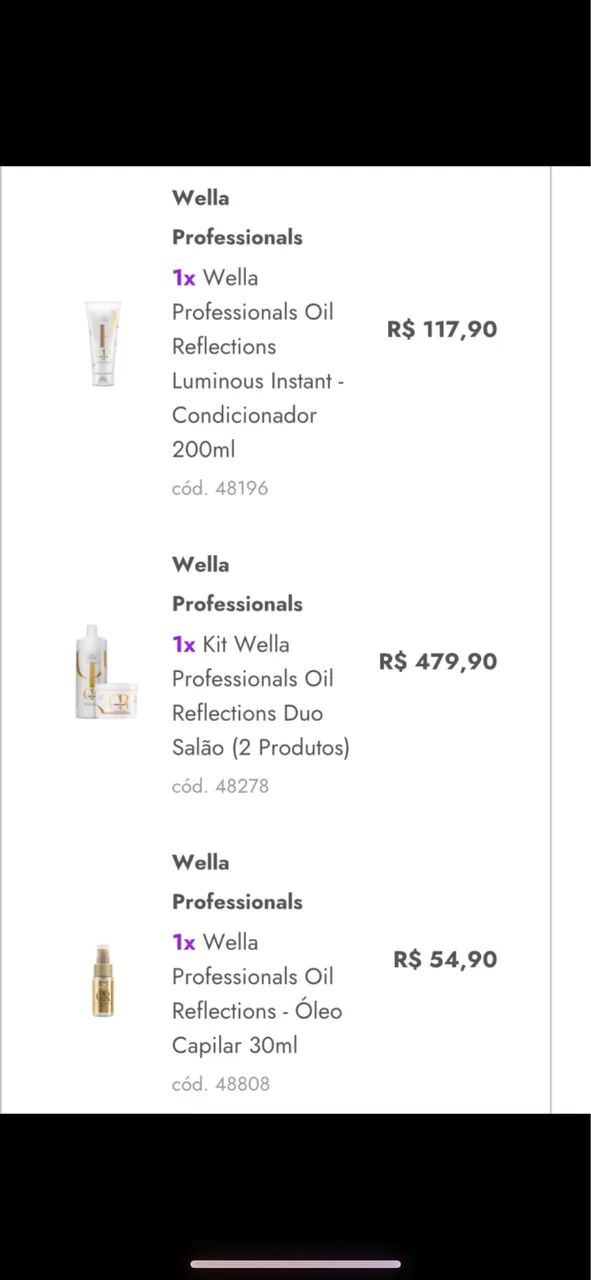 KIT WELLA OIL REFLECTIONS COMPLETO - Foto 4