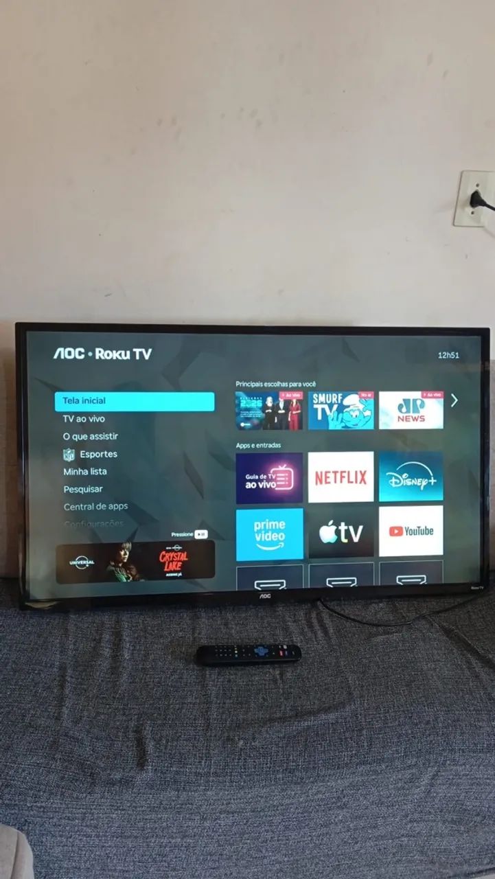 Smart Tv Aoc 43 polegadas funciona perfeitamente 