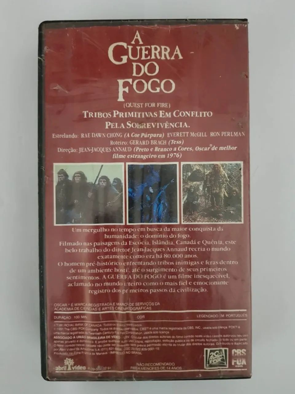 Vhs A Guerra Do Fogo - Foto 2