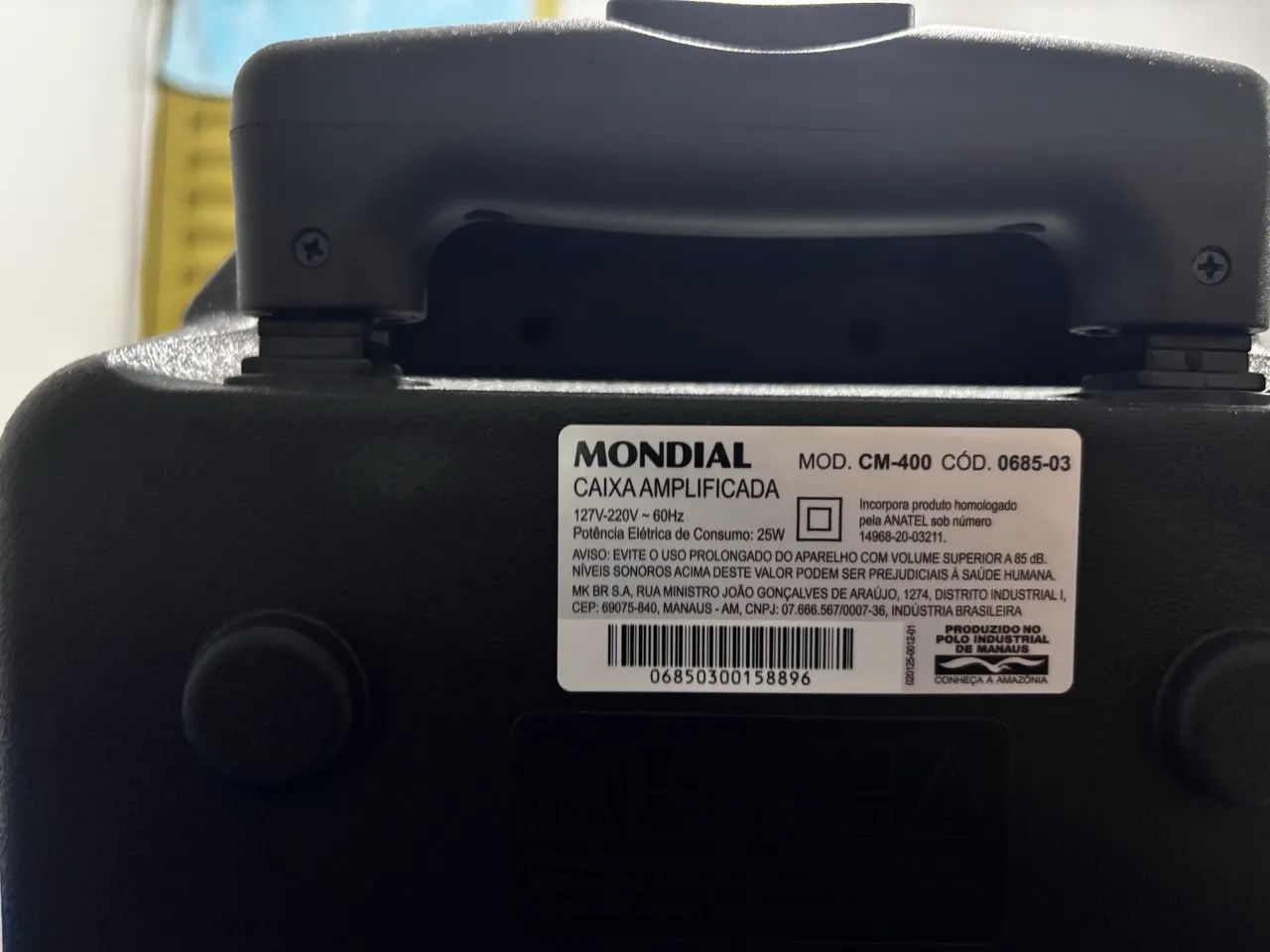 Caixa de Som Amplificada Mondial CM-400 - Foto 4