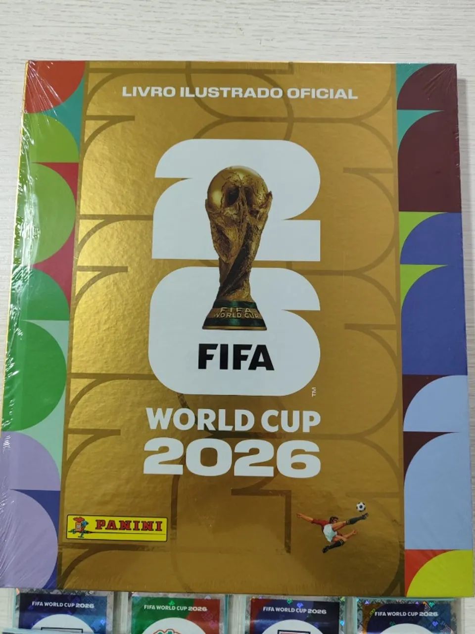 Álbum Copa do Mundo 2026 Panini Dourado Lacrado Completo Com todas as Figurinhas - Foto 2
