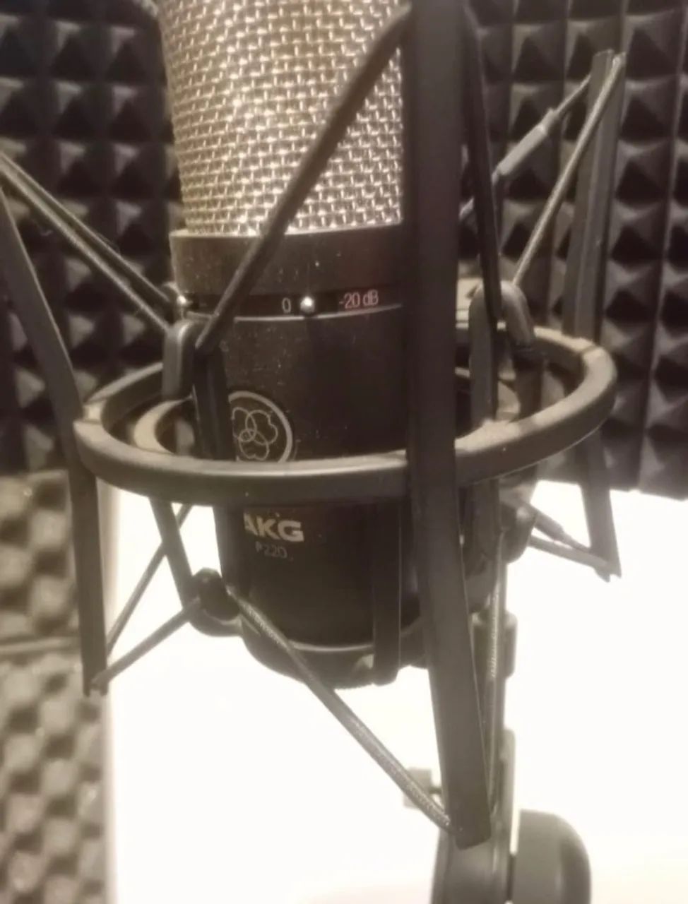 Microfone profissional AKG P220 completo  - Foto 2