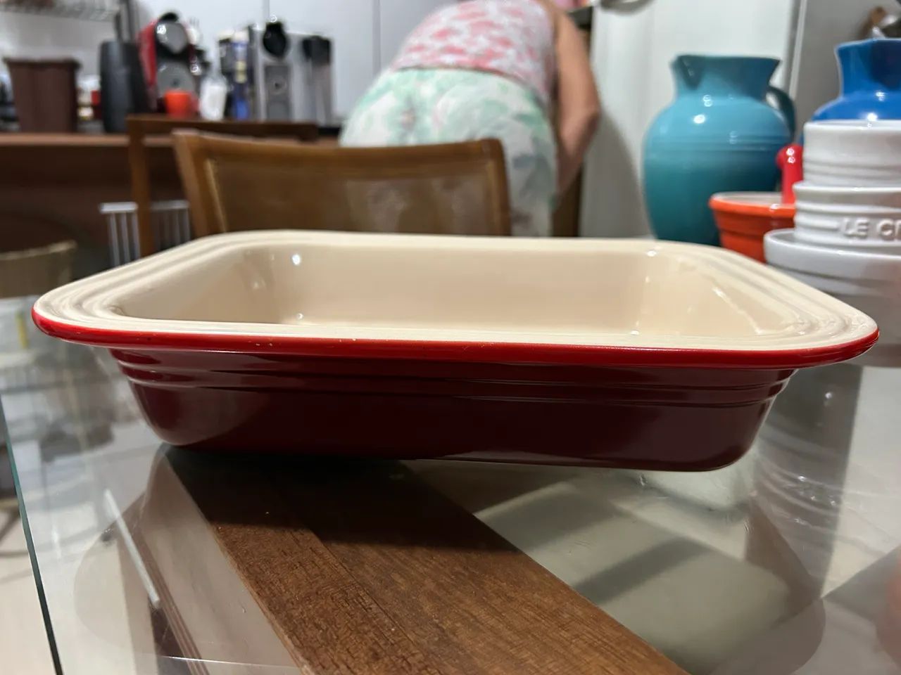 TRAVESSA LE CREUSET RETANGULAR CLÁSSICA 32 CM - Foto 3