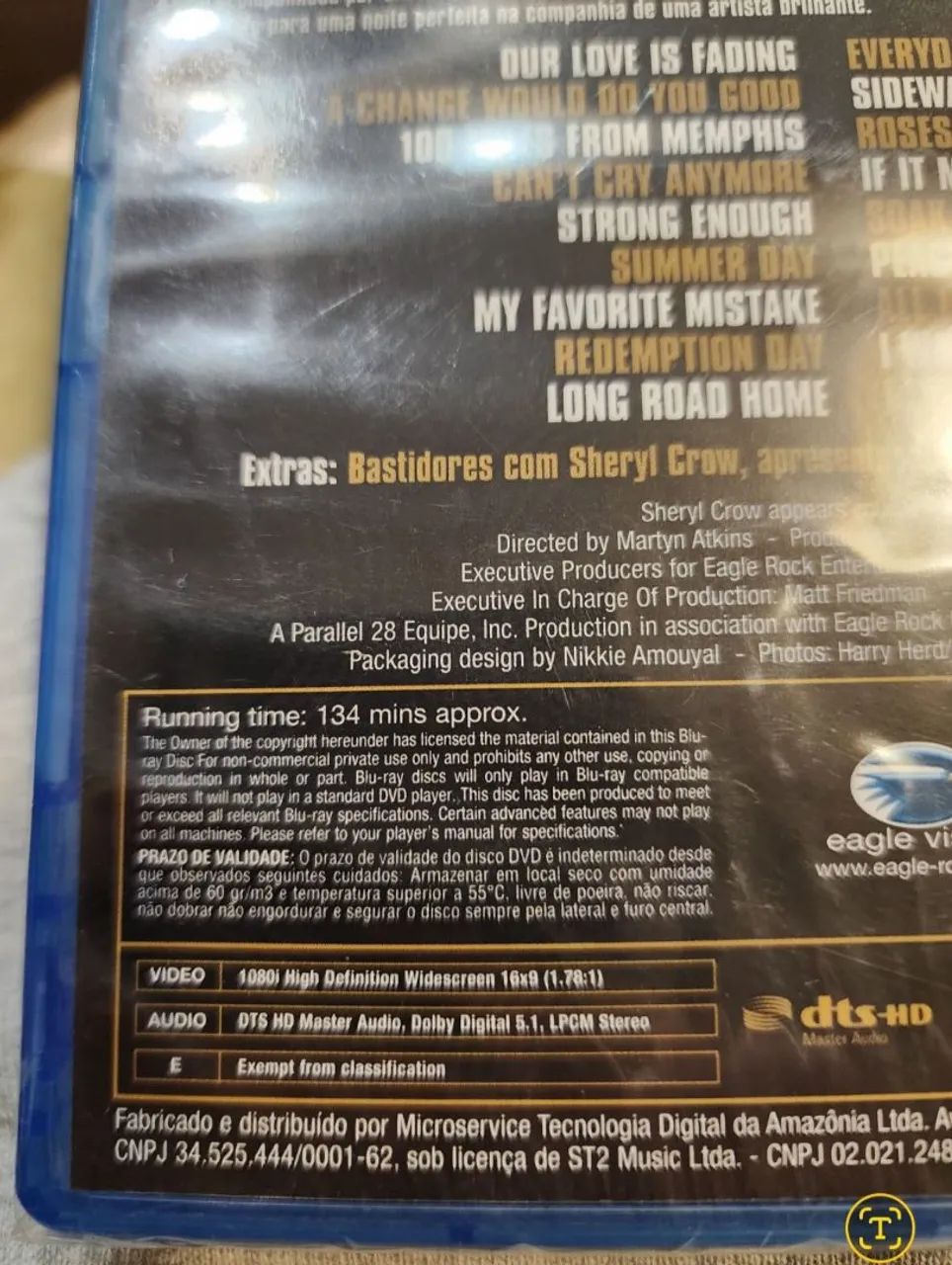 Blu Ray Miles From Memphis Sheryl Crow live lacrado  - Foto 3
