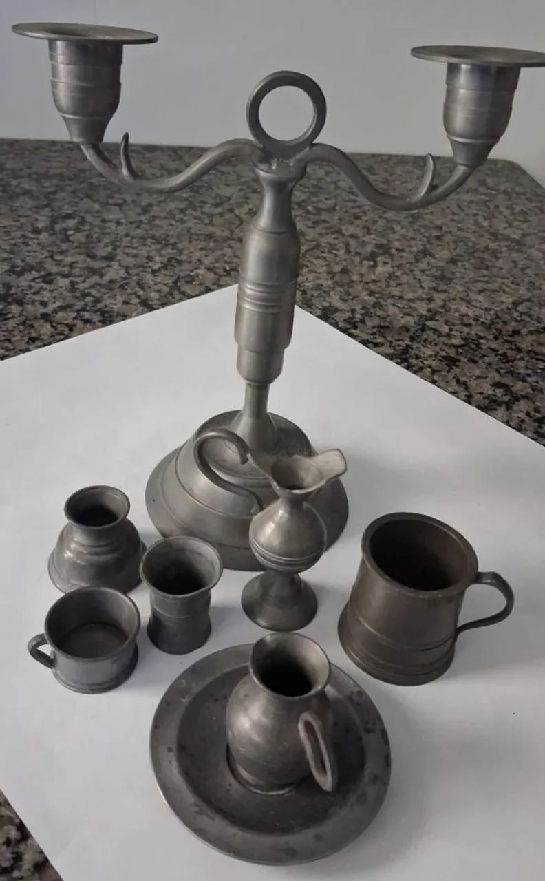 Peças estanho p decoração - Foto 4