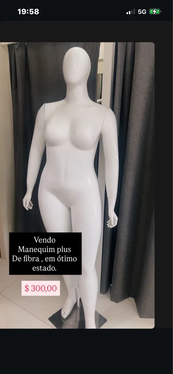 Vendo manequim de vibra plus size
