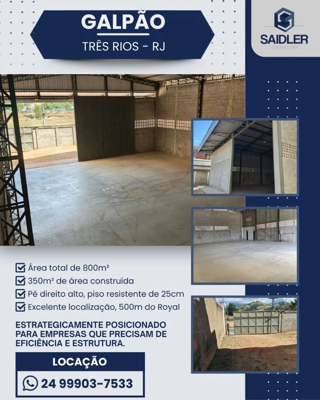 Galpão em Três Rios RJ 
