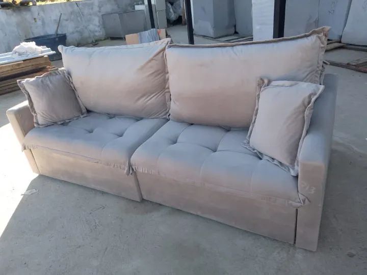 SOFÁ CAMA BEJE  - Foto 2