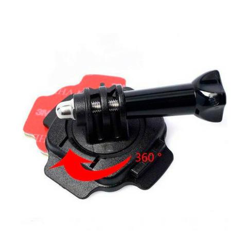 Suporte Capacete 360 Graus Giratório Adesivo Gopro 1 2 3 - Foto 4